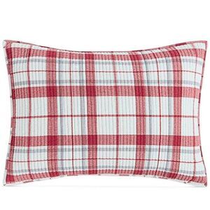 MARTHA STEWART COLLECTION Windowpane Yarn-Dye Flannel Sham, King